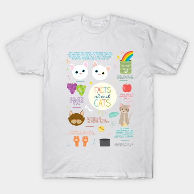 Facts About Cats T-Shirt by LivelyLexie